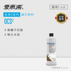 【EVERPURE 愛惠浦】OCS2活性碳濾芯(DIY更換)