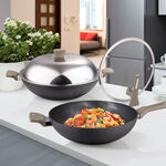 Chinese non-stick wok 36cm, , large