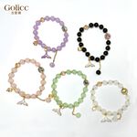 【Gulicc 】古莉可 手鍊 波希米亞七彩玻璃水晶魚尾手鍊, , large