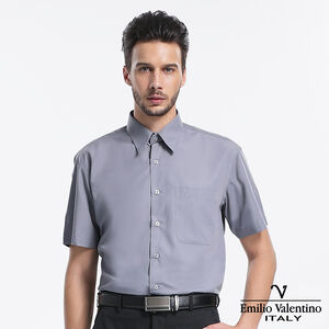 Mens Plain Smart Shirts-(S)