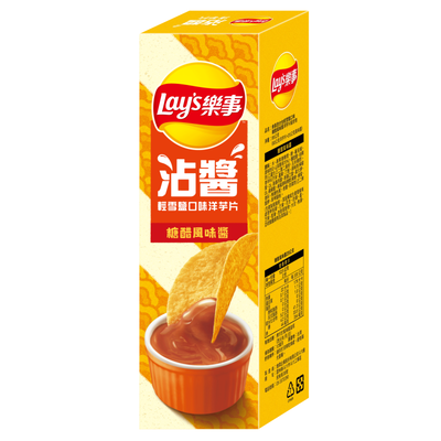 樂事輕雪鹽口味糖醋風味醬洋芋片85g