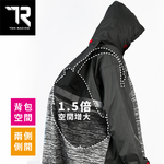 [TDN]飛躍側開前開式連身雨衣(輕量超防水速乾EK4463)加長型 藍色, , large