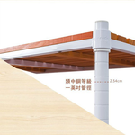 【Y HOUSE】90x45x180cm pine four-layer storage rack rack iron rack - painted white teak, , large