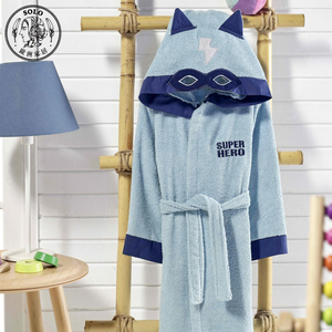 【SOLO Vintage】Bathrobe Hero Blue Kid 3-4y