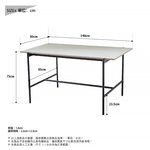 大桌面工作桌 工作桌 餐桌 電腦桌 辦公桌 會議桌 洽談桌 TA474, 原木色+鐵灰色, large