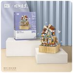 LOZ微型積木風車音樂盒, , large