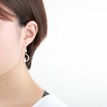 【Angel & Me】Cat On The Moon s925 sterling silver earrings Birthday gift, , large