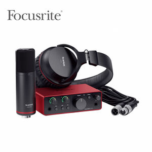 Focusrite Scarlett Solo Studio 錄音介面套裝組 第四代【敦煌樂器】