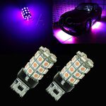 【PA LED】單芯 T20 7440 30晶 90晶體 SMD LED 煞車燈 方向燈 後霧燈 倒車燈 短版 六色可選, , large