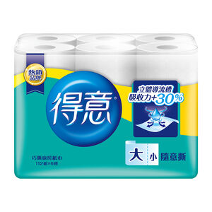 金得意巧撕廚房紙巾112組*6捲