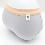 【minihope美好的親子生活】銀纖維抗菌內褲-少女三角(40-70kg)-灰紫, , large