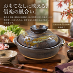 【HIYASU日安工坊】日本信樂燒10號砂鍋-鐵赤格子, , large