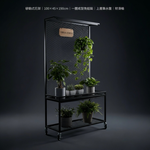 【 SHAONIANNA.TW 】工業風鐵網植物展示架｜100x45x190cm附輪｜一體成型免組裝｜上層集水盤設計花架, , large