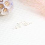 【Angel & Me】Dream Angel Wing s925 sterling silver earrings Birthday gift, , large