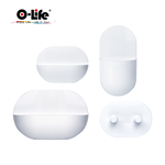 【O-Life】壁面磁吸式收納4件組-白色, , large