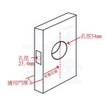 喇叭鎖 EZSET 東隆 門鎖 喇叭鎖 磨砂銀 浴廁鎖 N3030, , large
