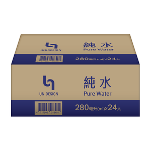 UNIDESIGN 純水280ml(箱購依實際收貨為主，無法保證原封箱出貨)