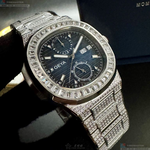 [星晴錶業]GEYA手錶,44mm,G78183GWB寶藍色錶面銀錶殼銀色精鋼錶帶款, , large
