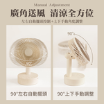 【APEX】復古風90&deg;搖頭桌面USB風扇_5吋 USB桌扇, , large