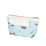 Lesportsac Small Sloan Cosmetic 小梯形化妝包 收納包 盥洗包 女包(海洋風格水獺)L261-2724P-HG31, , large