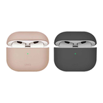 【山水之寶】UNIQ Airpods 4保護殼 Lino 素色簡約液態矽膠藍牙耳機保護套 支援無線充電 原廠公司貨, 灰色, large