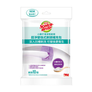 3M百利超淨替換式馬桶刷補充包小蘇打配方-10入