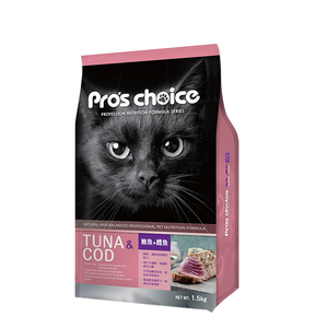 [福壽] Pro's Choice博士巧思 貓食專業配方1.5kg-鮪魚+鱈魚口味