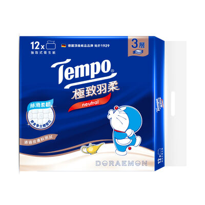 Tempo極致羽柔3層抽取衛生紙90抽12包