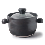 [豐名日本餐具] 五號飯鍋 黑 (二重蓋) / C05PT7-6, , large