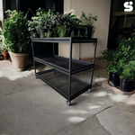 【 SHAONIANNA.TW 】綠植生活感 Urban Mesh 工業風多功能推車架｜可放盆栽 Loft Grid 工業網格推車｜花器／收納兩用, , large