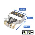 《tevc》BK001 電瓶頭 4路輸出 音響改裝 電池端子 電池頭 電瓶端子 電池樁 電瓶夾頭 汽車音響, , large