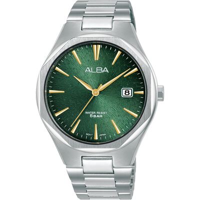ALBA 雅柏 PRESTIGE 八角時尚手錶-40mm AS9U55X1/VJ42-X370Q