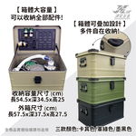 【津宏五金】【露營收納箱】台灣現貨/收納箱/戶外露營/超大容量/置物箱/戶外野炊/野餐/方便攜帶/戶外廚房, , large