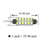 【PA LED】好亮 雙尖 41MM 12晶 5630 SMD LED 超白光 室內燈 閱讀燈 化妝燈 牌照燈 行李箱燈, , large