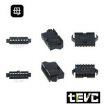 《tevc》2.54 C49 7P 接頭 空中接頭 接線端子 連接器 快速公母端子 電線接頭 SM接頭 小接頭, , large