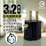 鉅玉經典｜三變二高負載轉換頭/黑色 JY-009B, , large