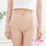 【Clany可蘭霓】台灣製高腰美膚彈力面膜內褲M-XL 包臀舒適 敏感肌推薦 2229-11 膚色, , large