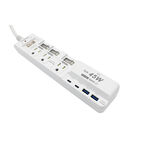 【Palladium】 氮化鎵GaN 4開3插3P 45W 智能USB超級閃充延長線 C-67PLC, , large