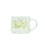 Flower glass mug 350ml, , large