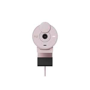 【 Logitech 羅技 】Brio 300 玫瑰粉 1080p 降噪麥克風 直播攝影機