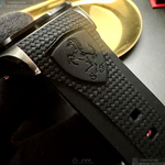 [星晴錶業]FERRARI手錶,46mm,FE00108黑色錶面黑錶殼深黑色矽膠錶帶款, , large