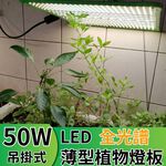 【君沛植物燈】LED植物燈 LED50W薄型植物燈板 50瓦吊掛式植物燈 仿日照陽光植物燈全光譜 高演色性生物舒適光, , large