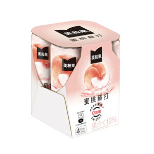 美粒果零加糖蜜桃蘇打330ml