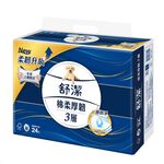 舒潔棉柔厚韌三層抽取衛生紙FSC90抽24包, , large