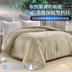 [LY SHIN BEDDING] Betrise Milk Tea Coffee-Top 300 yarn lyocell fiber graphene technology antibacterial down velvet warm winter quilt (single 5x7 feet), , large