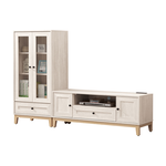 【BODEN】妮塔6尺L型電視櫃組合(2尺玻璃門展示櫃+4尺長櫃), , large