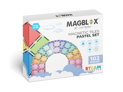 [好研所]MAGBLOX® 美學磁力片 粉彩經典組 102 pcs