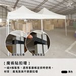 【津宏五金】【客廳帳配件-魔術貼扣環】台灣現貨！銀膠抗曬帳篷 伸縮帳 露營棚 園遊會 炊事帳 檢疫帳篷 遮陽帳, , large