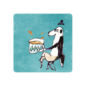 【Monster】 Soft Diatomaceous Earth Absorbent Coaster &ndash; A Cup of Life &mdash; Ducky Shen (10x10cm) &ndash; Coffee Dooggyy