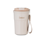 Debo 便攜直飲真空保溫杯360ml 杏色 316不鏽鋼, , large